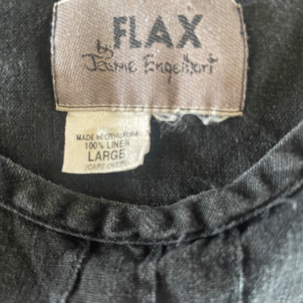 Flax Black Soft Tank Top